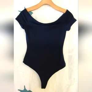 Alice + Olivia Midnight Blue Bodysuit Size XS